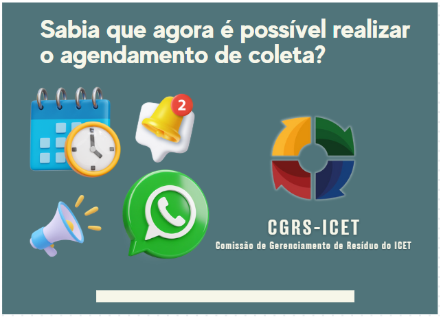 Realize o agendamento de coleta pelo WhatsApp.