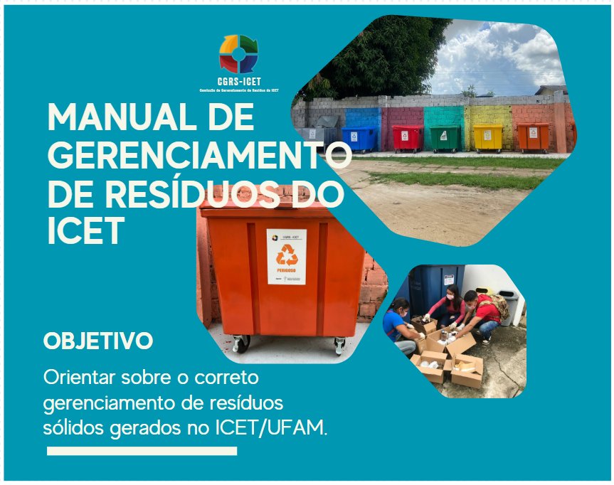 Conheça o Manual de Gerenciamento de Resíduos do ICET